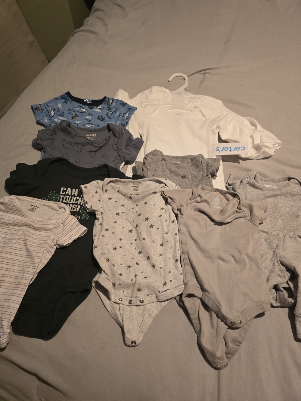 Carter's & Assorted Kids One-Piece Bodysuit Bundle - 13 Piece